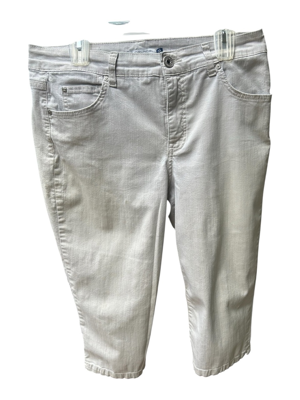 Bandolino Women's Beige Ankle Crop Jeans